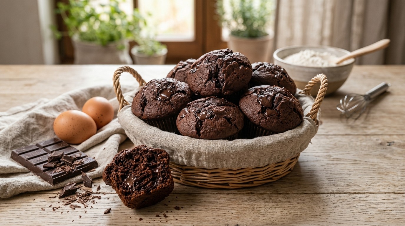 Zachte Chocolademuffins