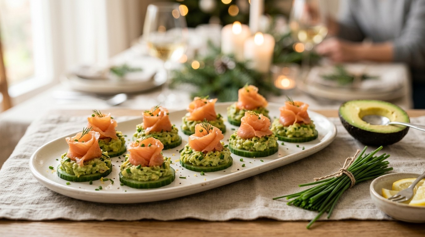 Zalm-avocadotaartjes