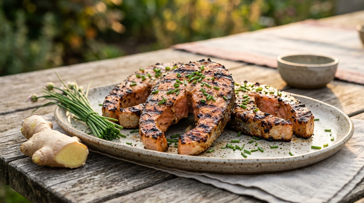 Zalm (gegrilld) recept Zalm (gegrilld) recept