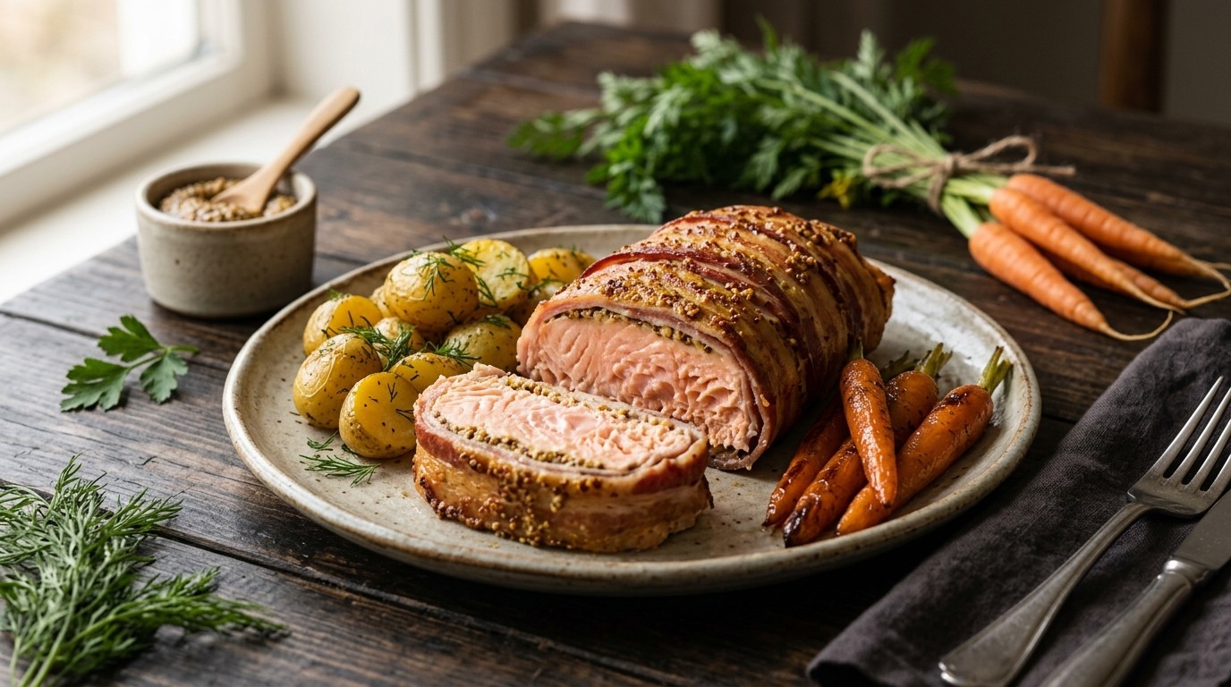 Zalm in een Jasje recept Zalm in een Jasje recept