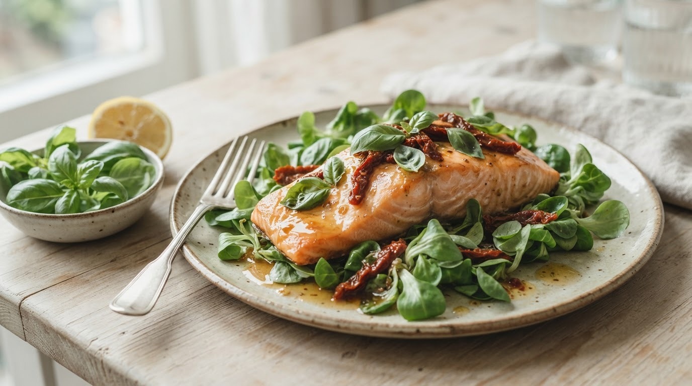 Zalm met Basilicum