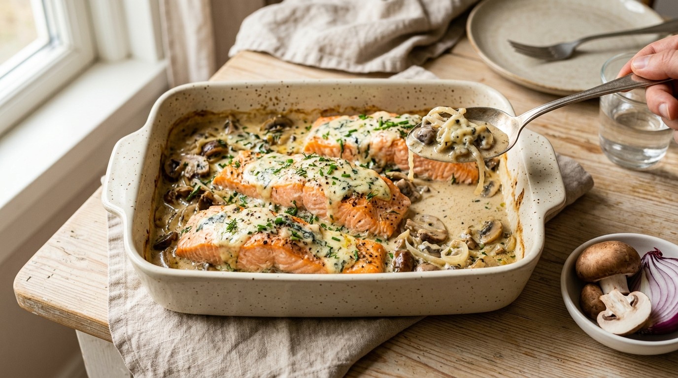 Zalm met Blauwe Schimmelkaas