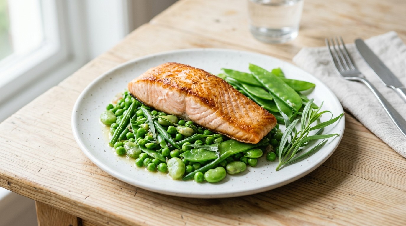 Zalm met Groene Groente