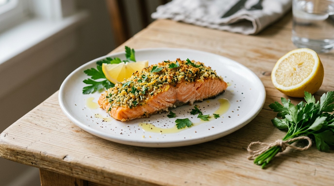 Zalm met Knapperig Korstje