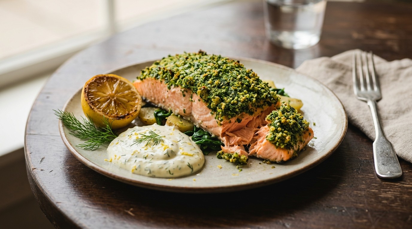 Zalm met Kruidenkorst