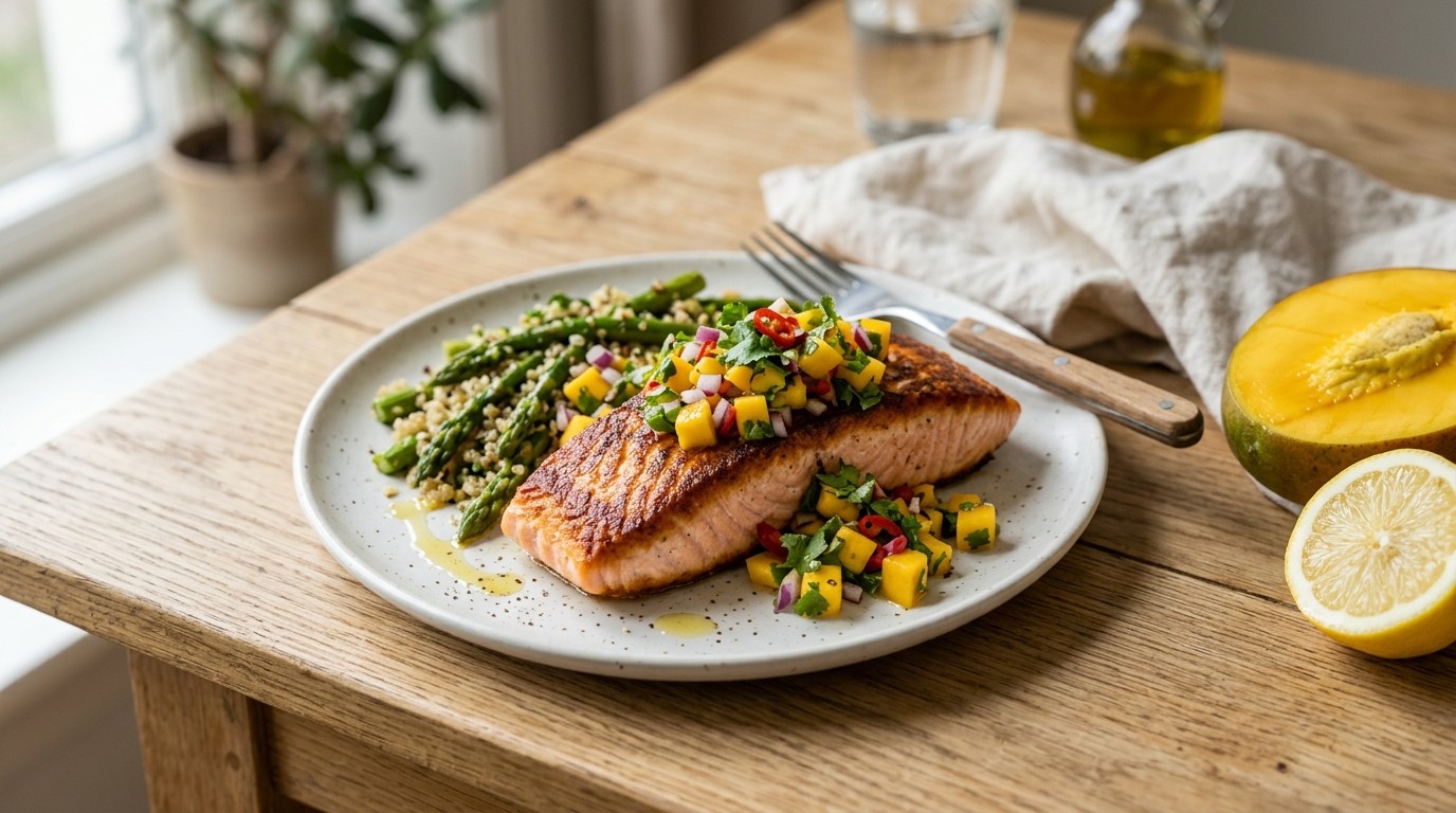 Zalm met Mangosalsa
