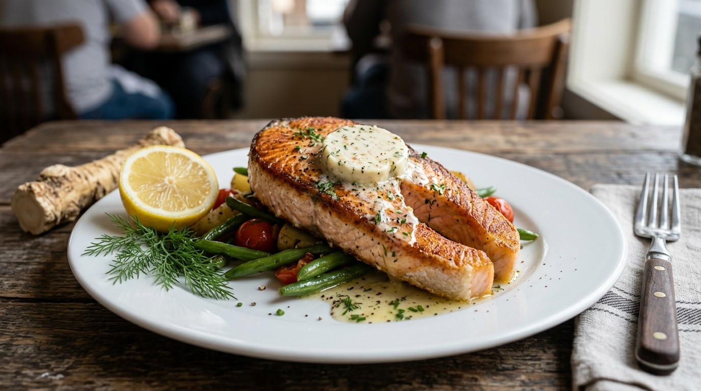 Zalm met Mierikswortelboter recept Zalm met Mierikswortelboter recept