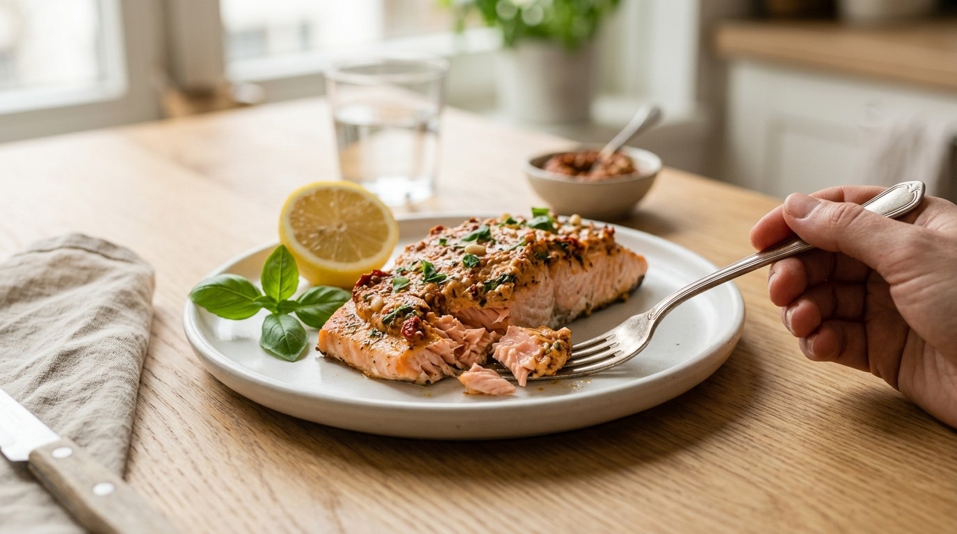 Zalm met Rode Pesto recept Zalm met Rode Pesto recept