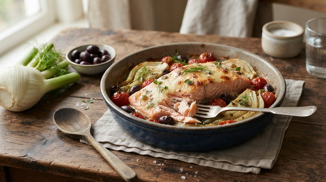 Zalm met Venkel uit de Oven