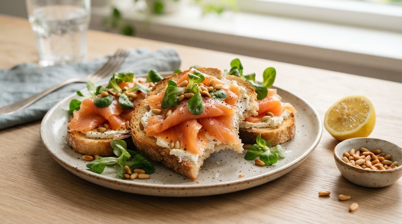 Zalm op Toast recept Zalm op Toast recept