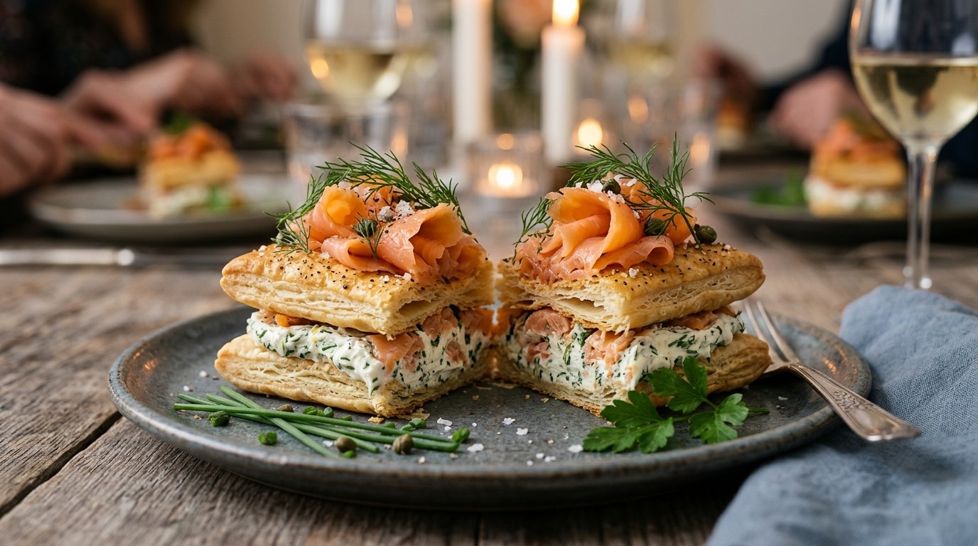 Zalm-roomkaas Tompouce