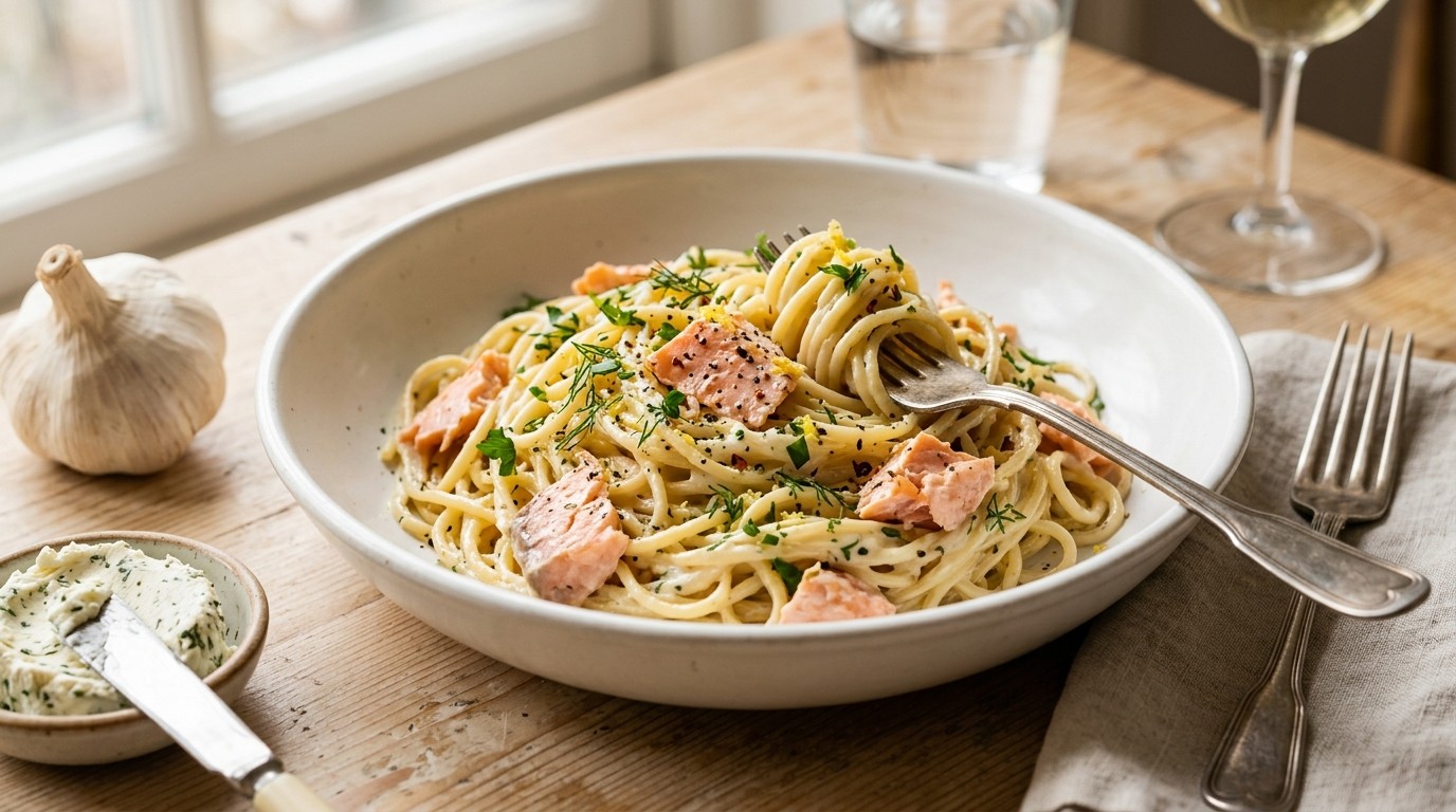 Zalm Spaghetti