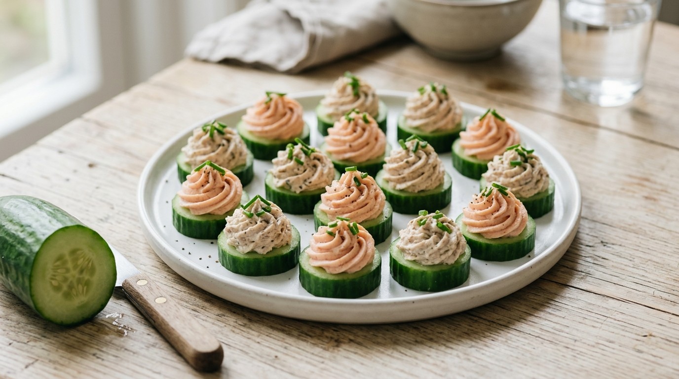Zalm/tonijn Hapjes