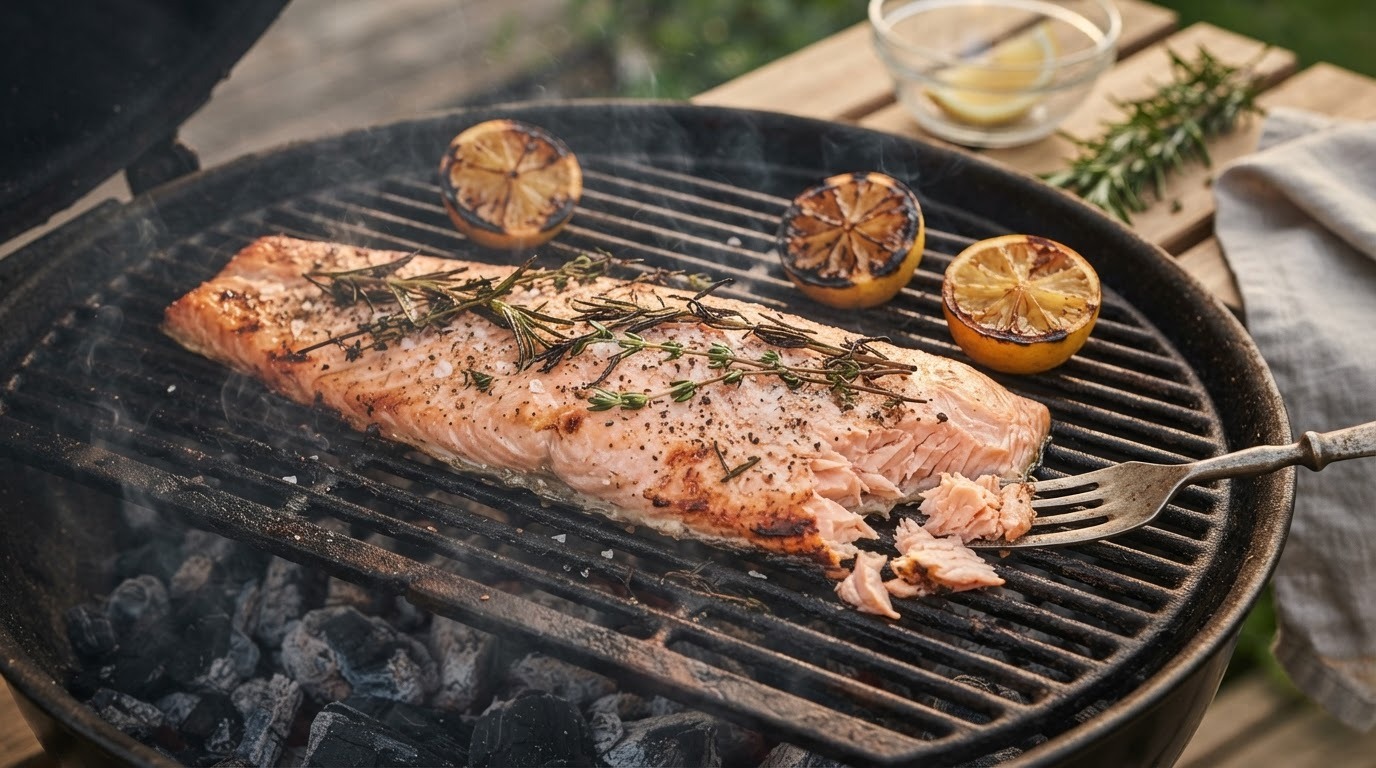 Zalm van de BBQ