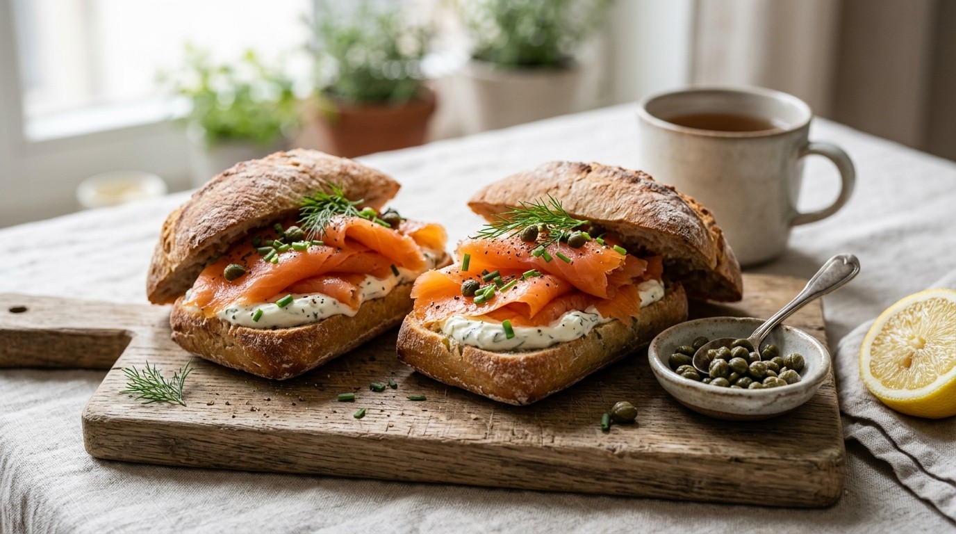 Zalmbroodjes de Luxe