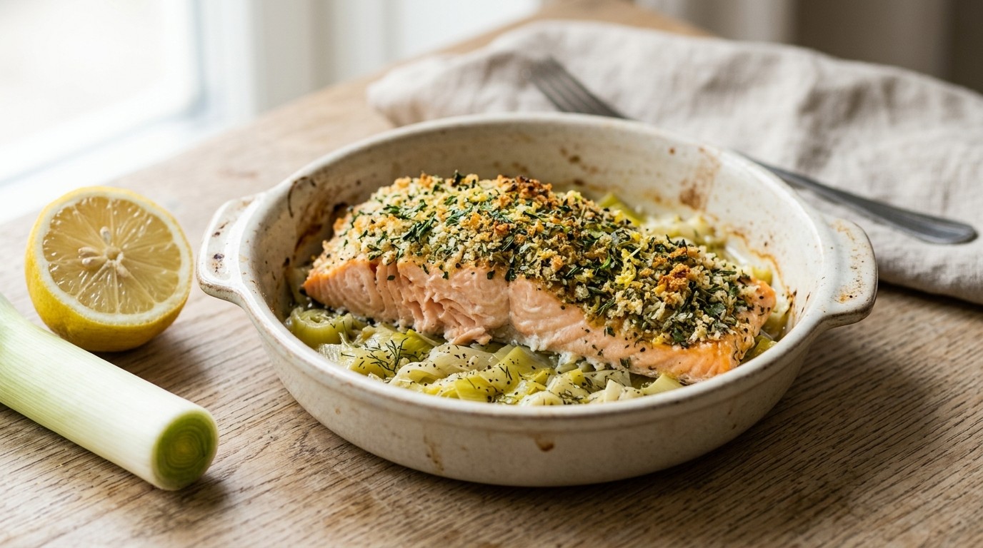 Zalmfilet met een Kruidenkorstje