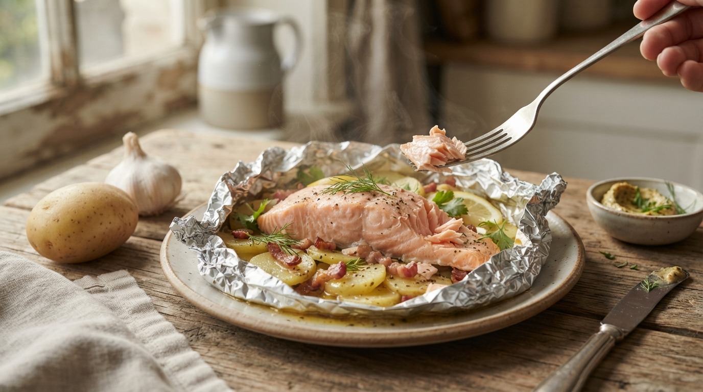 Zalmpakketje uit de Oven