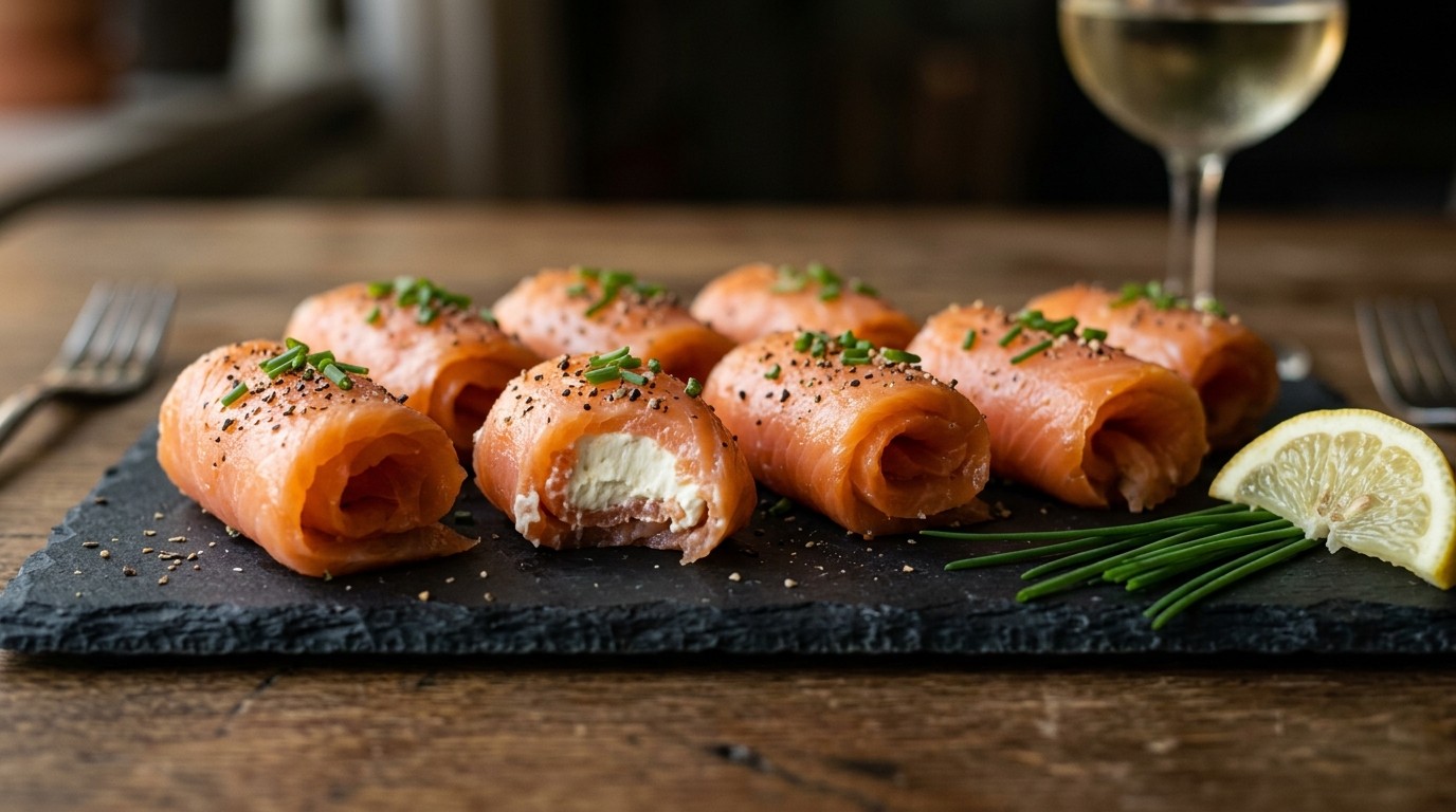 Zalmrolletjes