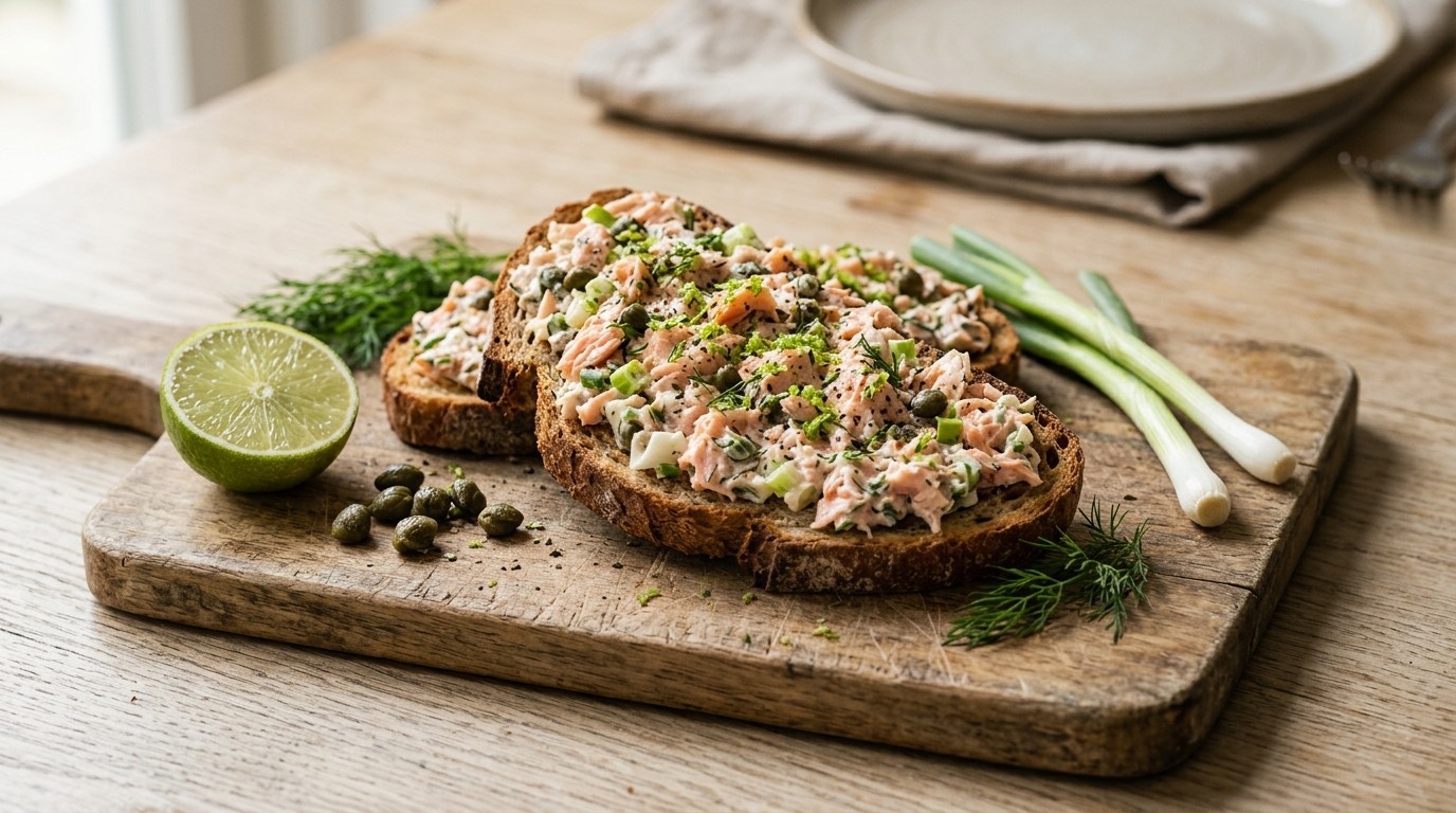 Zalmsalade Voor op Toast/brood