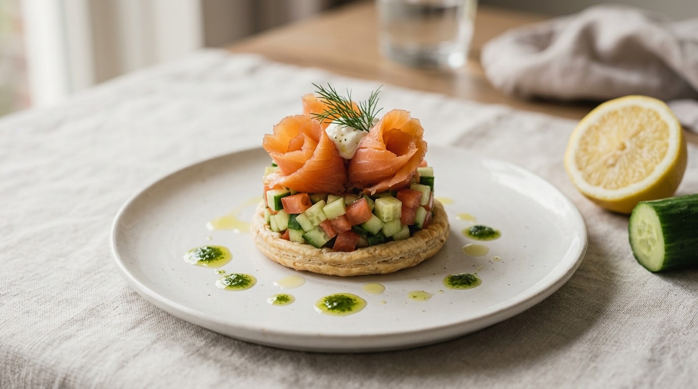 Zalmtaartje recept Zalmtaartje recept