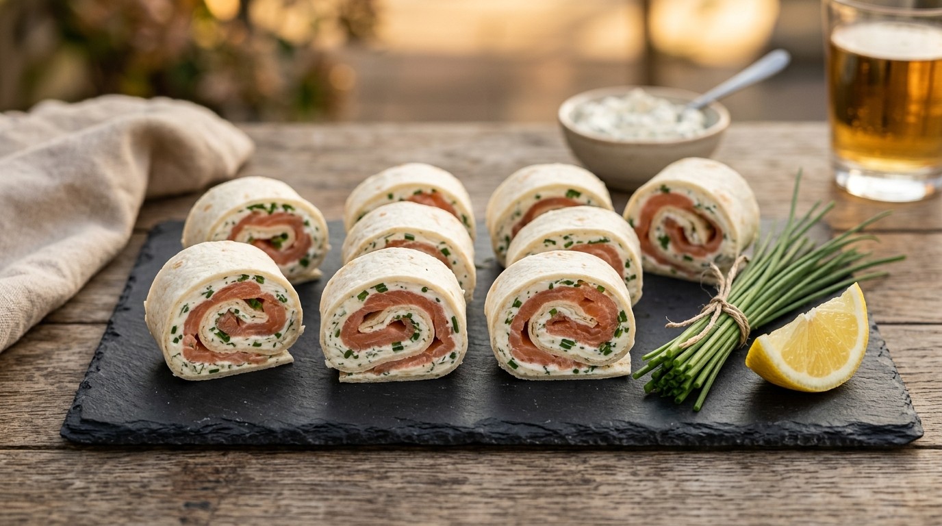 Zalmwrap met Bieslook en Kaas