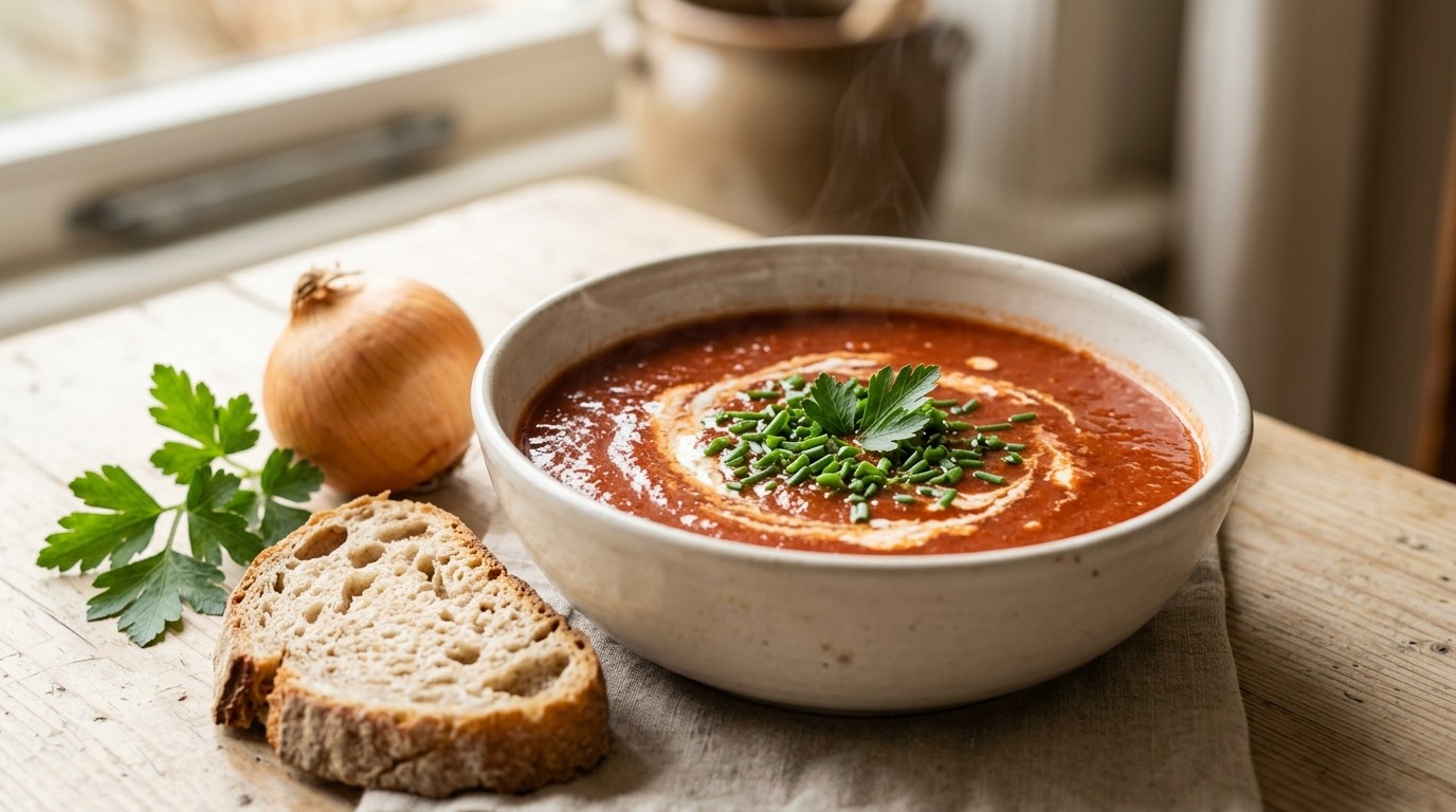 Zelf Gemaakte Tomatensoep (verse) recept Zelf Gemaakte Tomatensoep (verse) recept