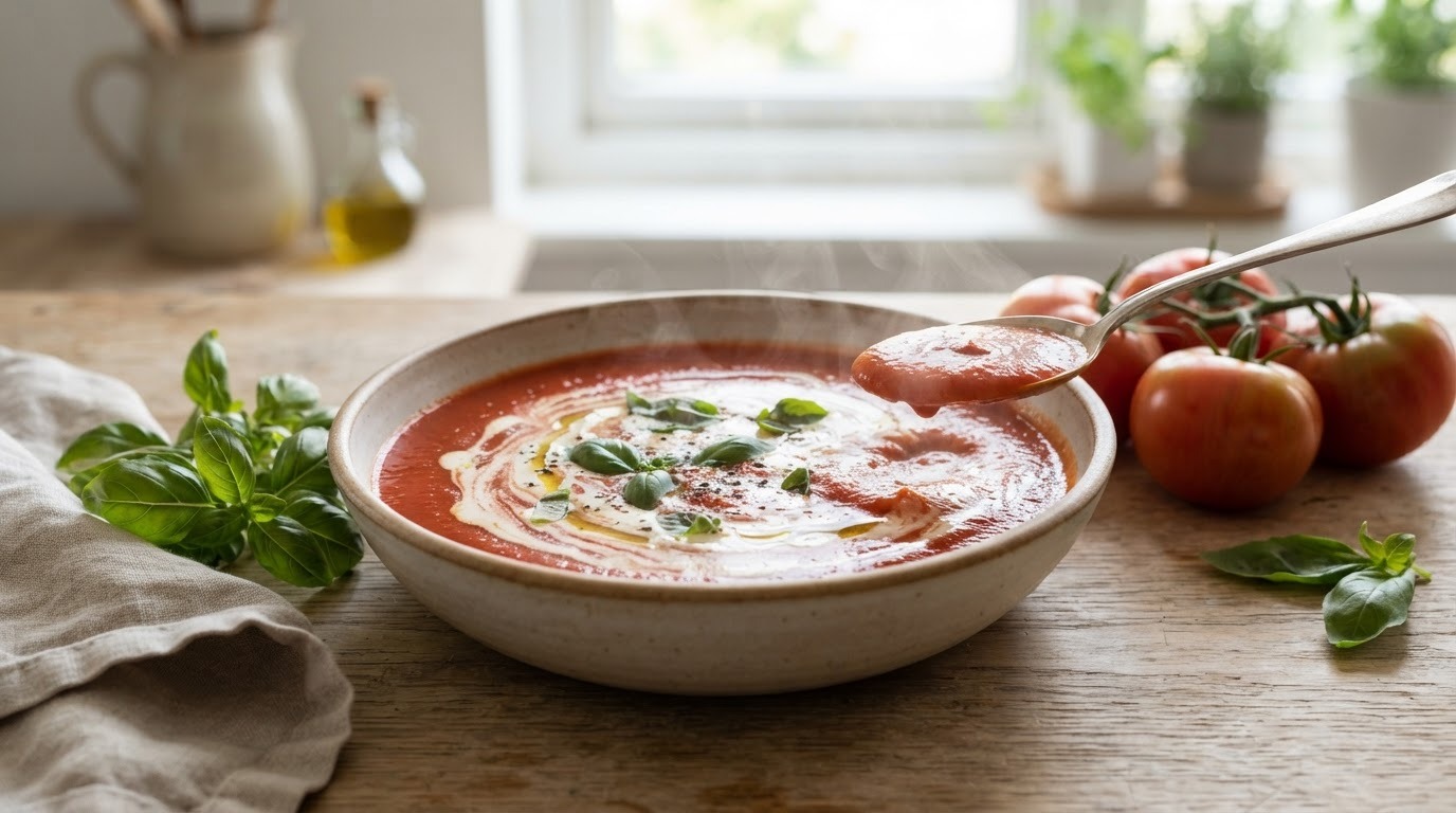 Zelfgemaakte Italiaanse Tomatensoep