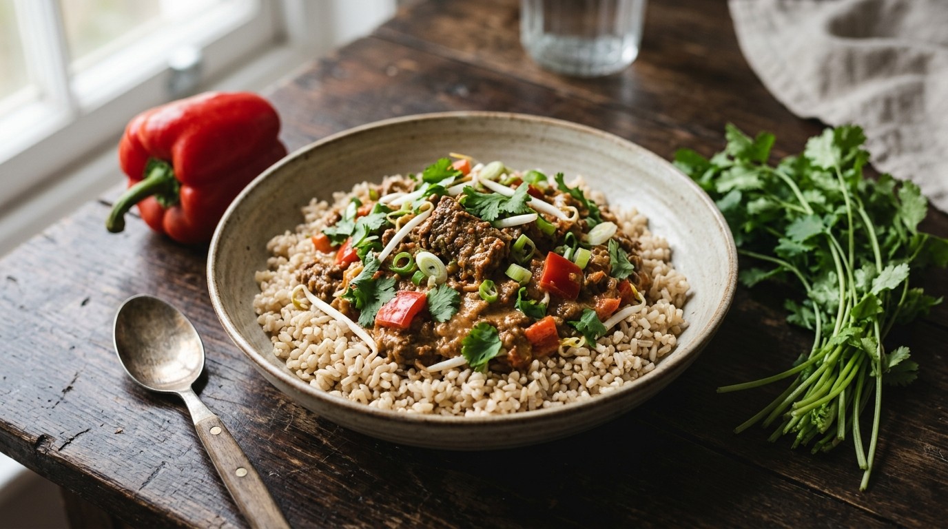 Zilvervliesrijst a la Nepal met een Italiaanse Invloed recept Zilvervliesrijst a la Nepal met een Italiaanse Invloed recept