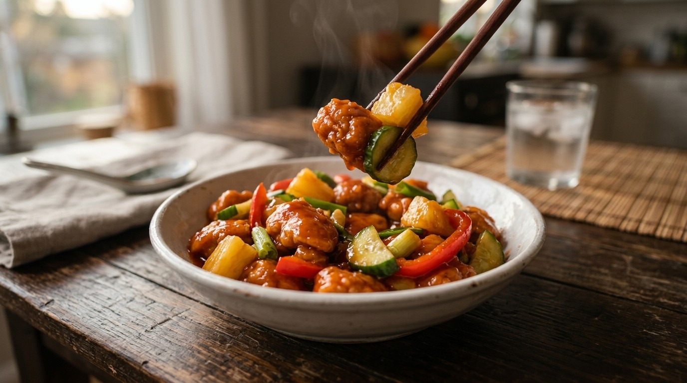 Zoetzuur Groenten-kipgerecht