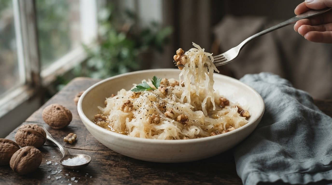 Zuurkool in Notenolie recept Zuurkool in Notenolie recept