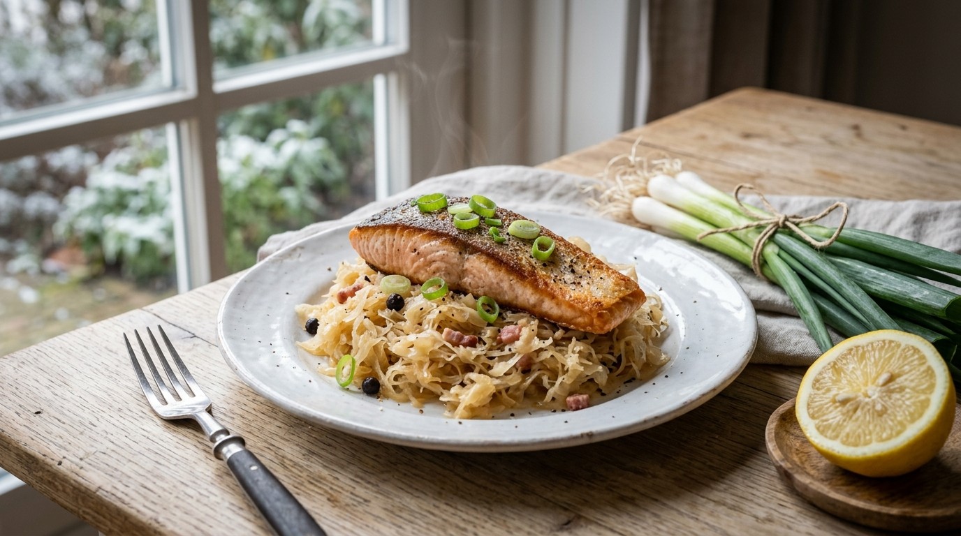 Zuurkool met Zalm (balansdag-recept Voor 2 Personen)