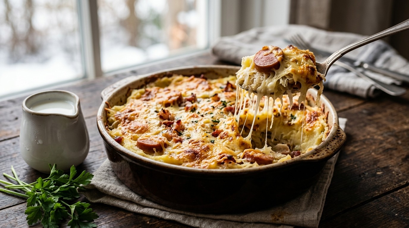 Zuurkool uit de Oven met Kaas