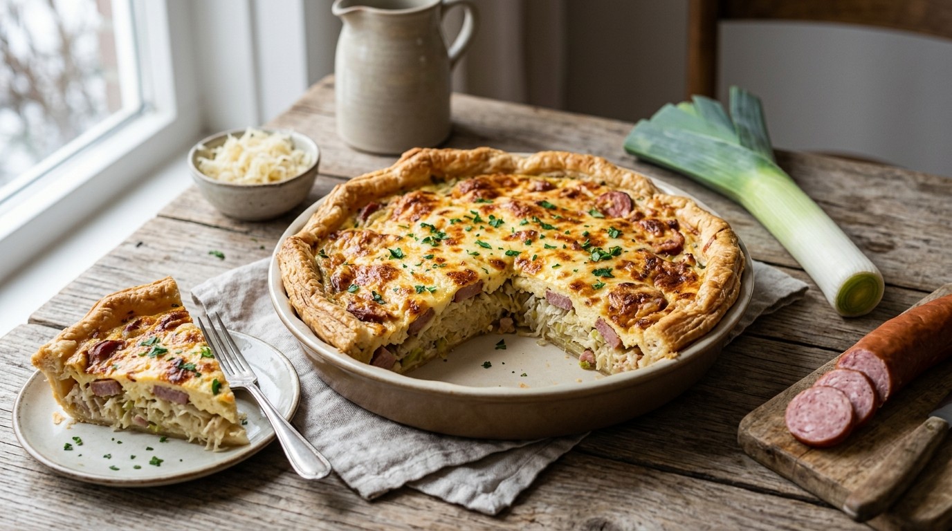 Zuurkoolquiche recept Zuurkoolquiche recept