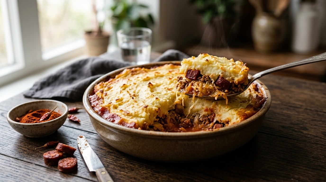 Zuurkoolschotel met Chorizo