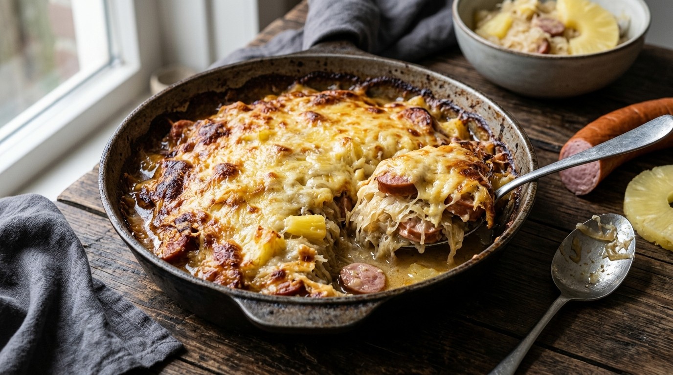 Zuurkoolschotel met Kaas recept Zuurkoolschotel met Kaas recept