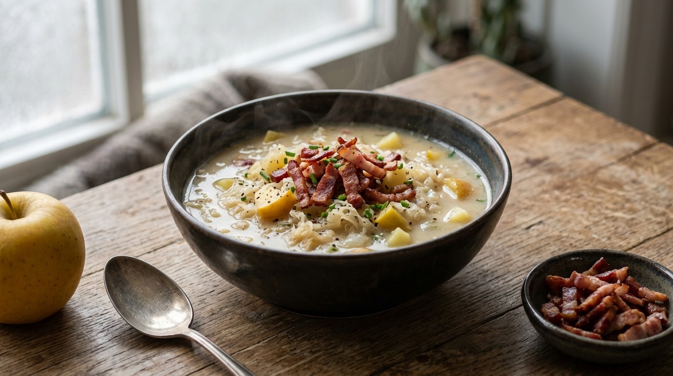 Zuurkoolsoep met Spekjes recept Zuurkoolsoep met Spekjes recept
