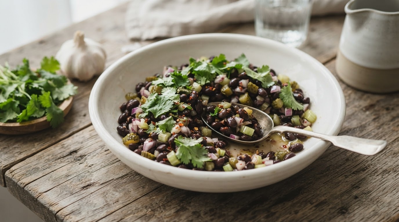Zwarte Bonensalade