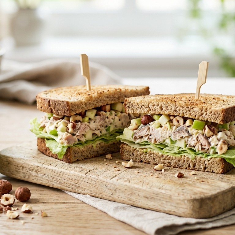 "Light" sandwich met makreel