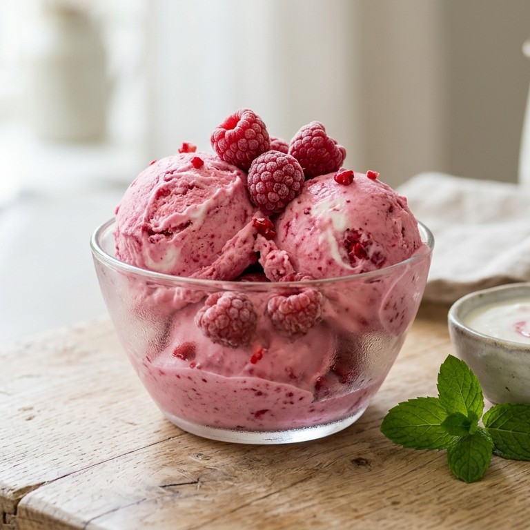 "Mager" Frambozen -yoghurtijs