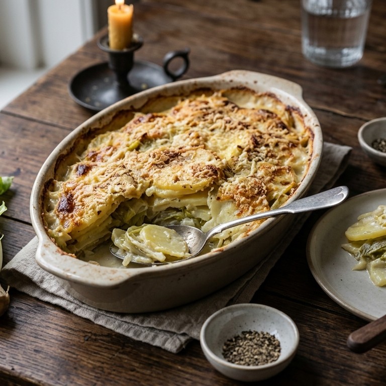 Aardappel-andijvie schotel