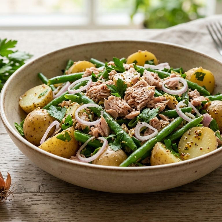 Aardappel-bonensalade