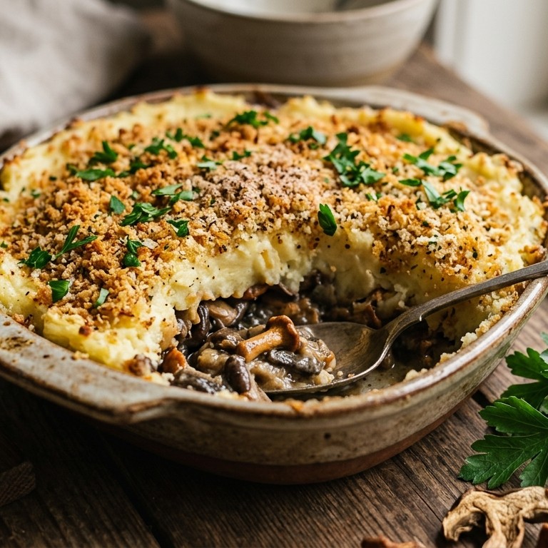 Aardappel-champignonschotel