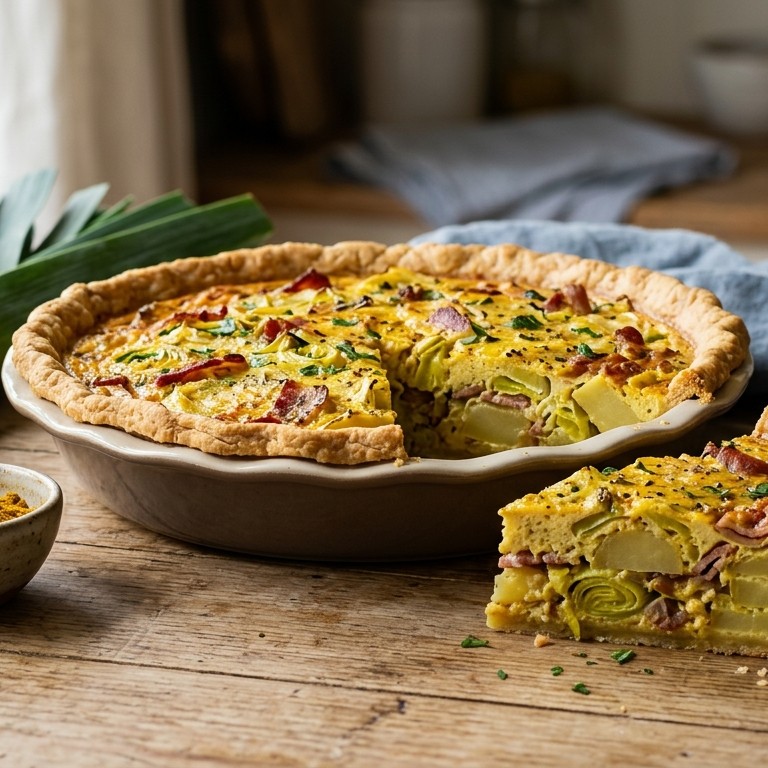 Aardappel curryquiche