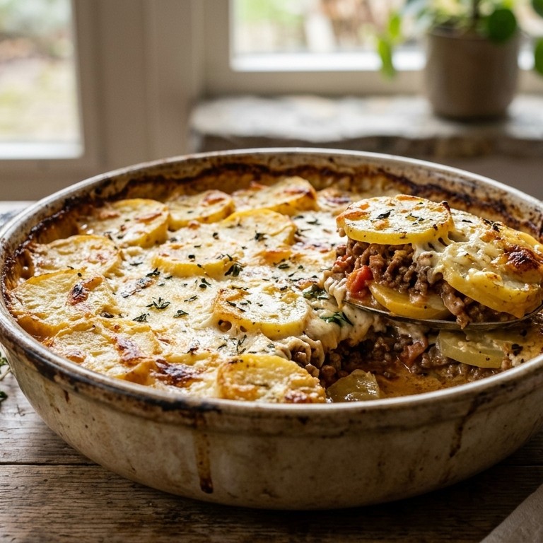 Aardappel-gehaktschotel