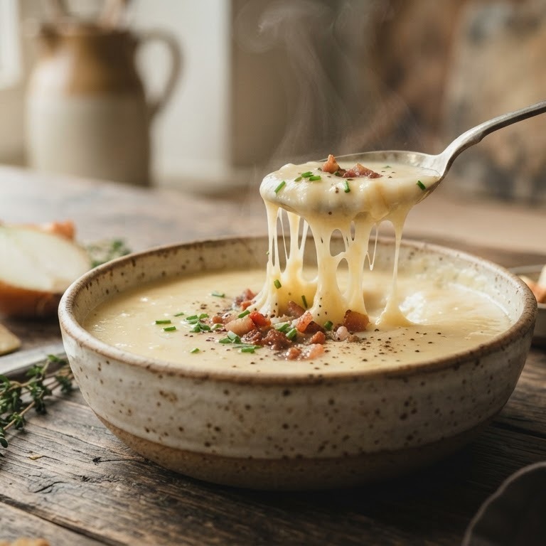 Aardappel kaassoep