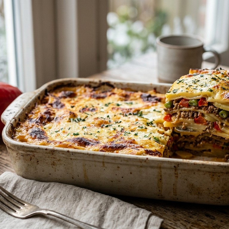 Aardappel lasagne