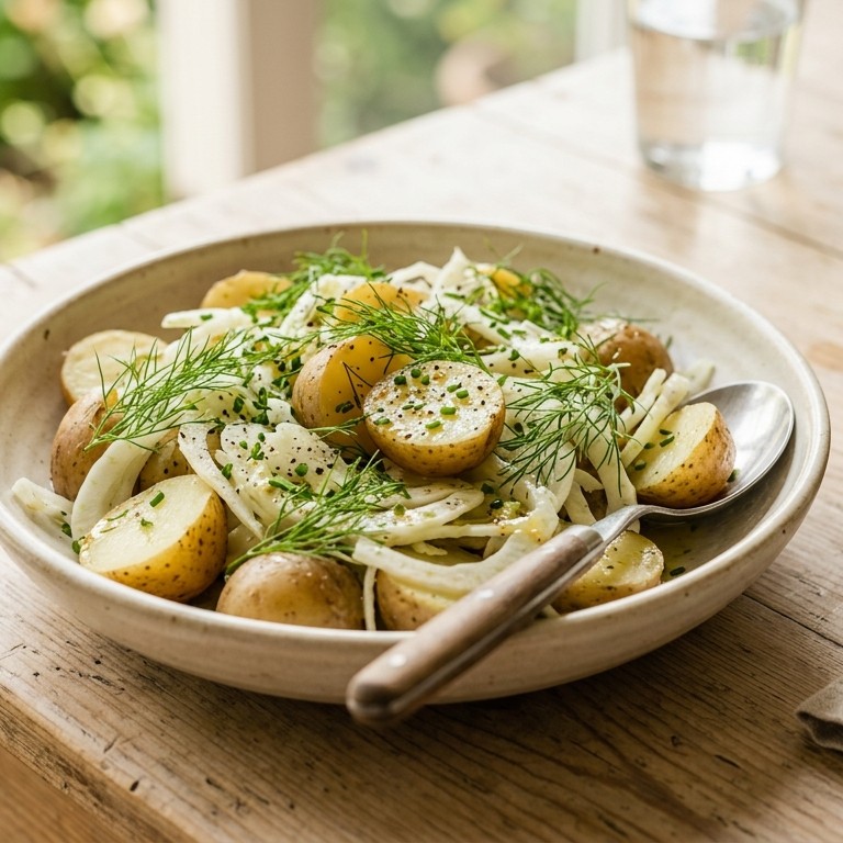 Aardappel-venkelsalade