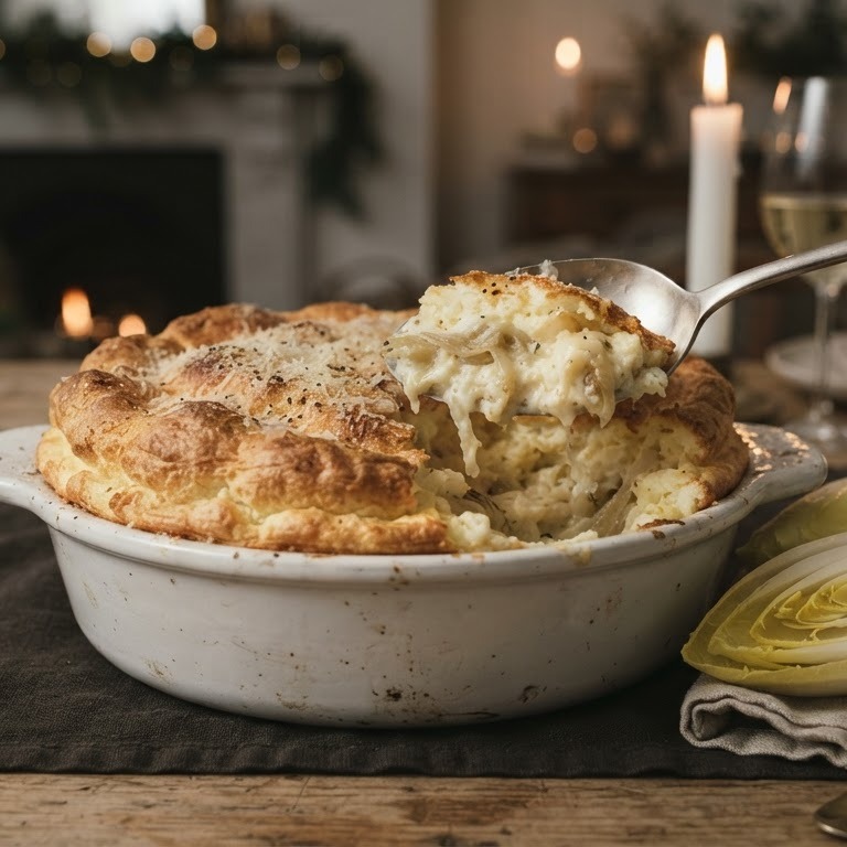 Aardappel-witlofsoufflé