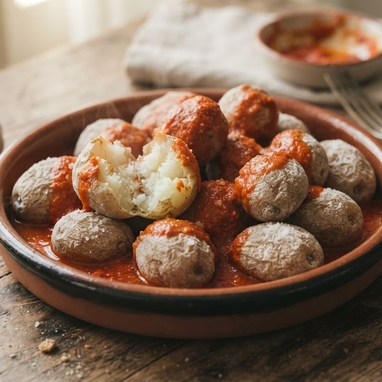 Aardappelen met mojosaus
