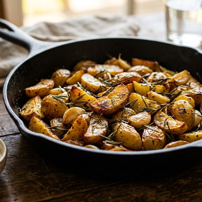 Aardappelen met rozemarijn in de oven